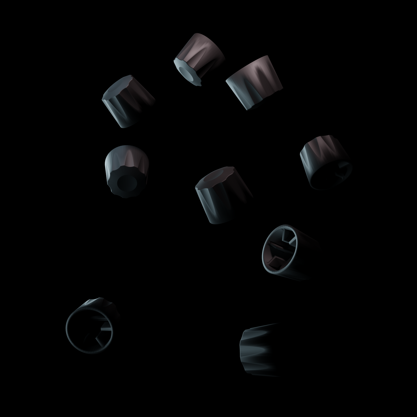 Hapax Set of 9 knobs