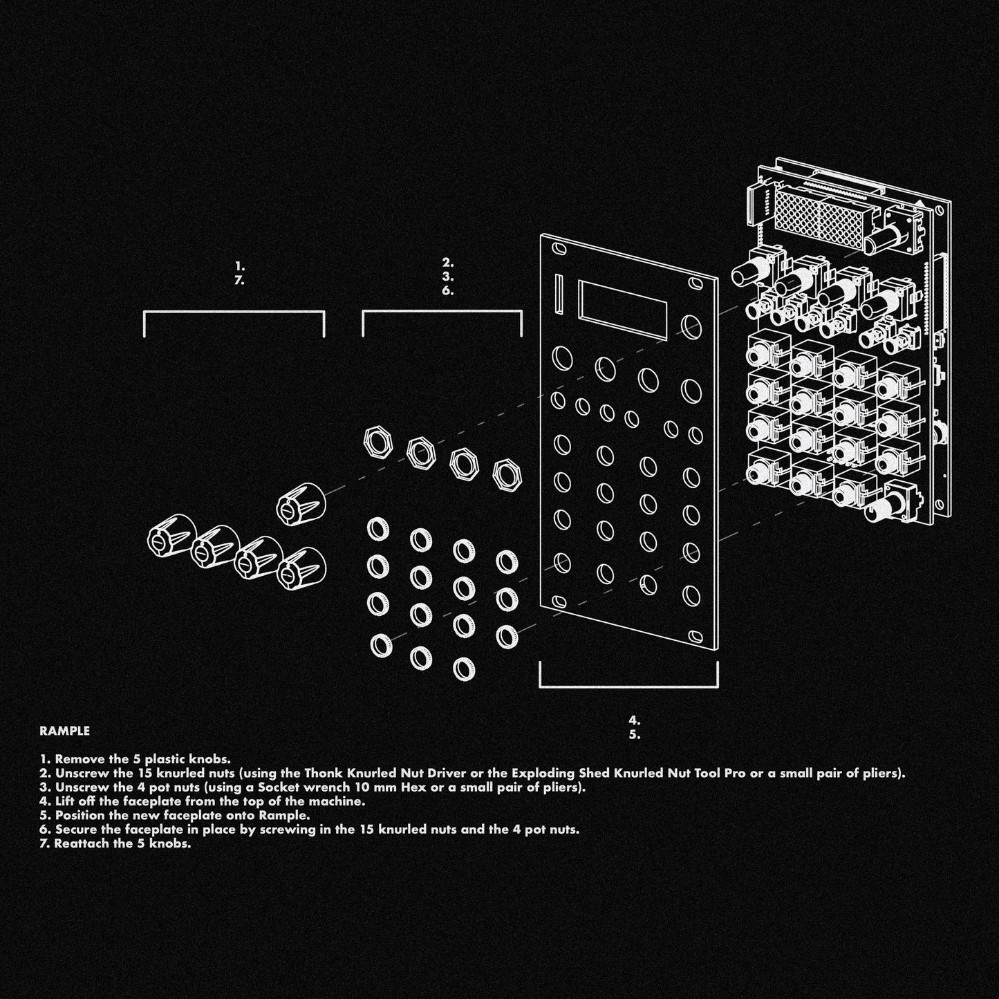 Faceplate – Rample  (Silver)