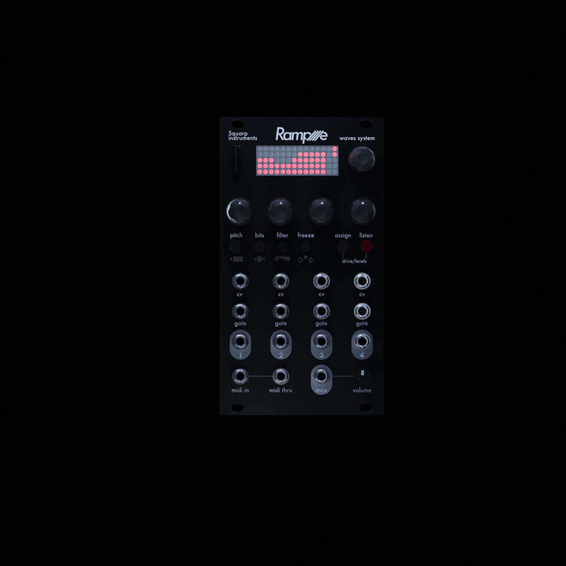 Squarp Instruments rample モジュラーシンセ Used Squarp Instruments Rample Sound Module | Guitar Center